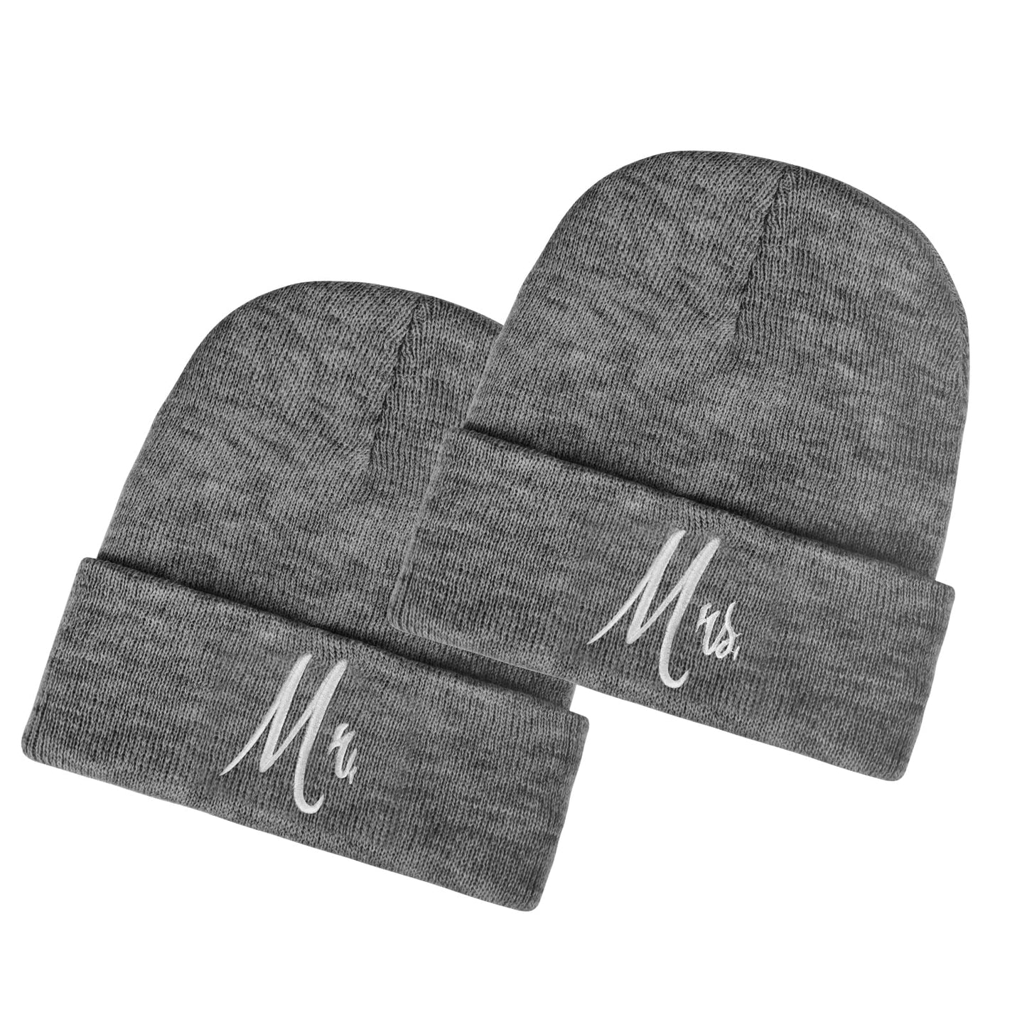 Mr and Mrs Beanie Hats for Men Women