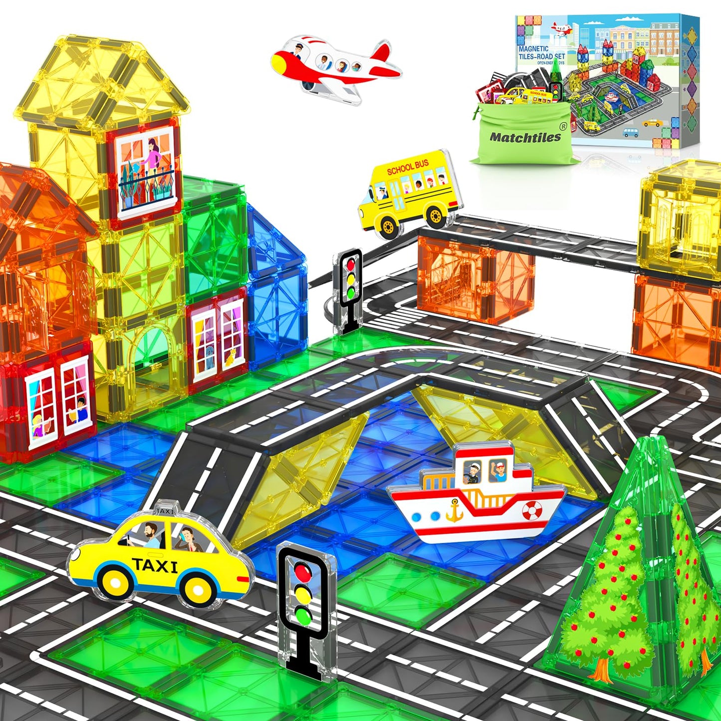 Magnetic Tiles Road Toys