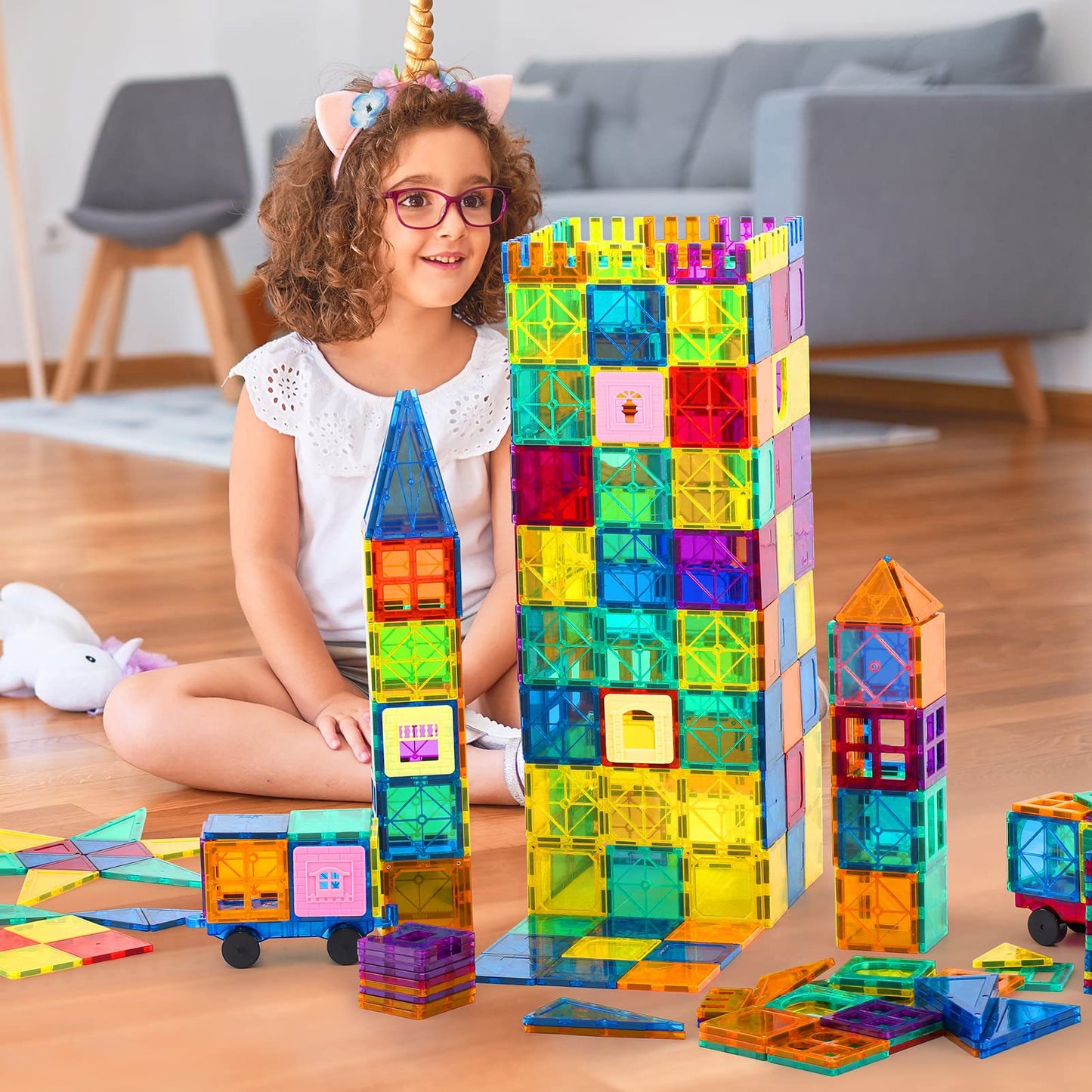 134PCS Large Magnet Building Set