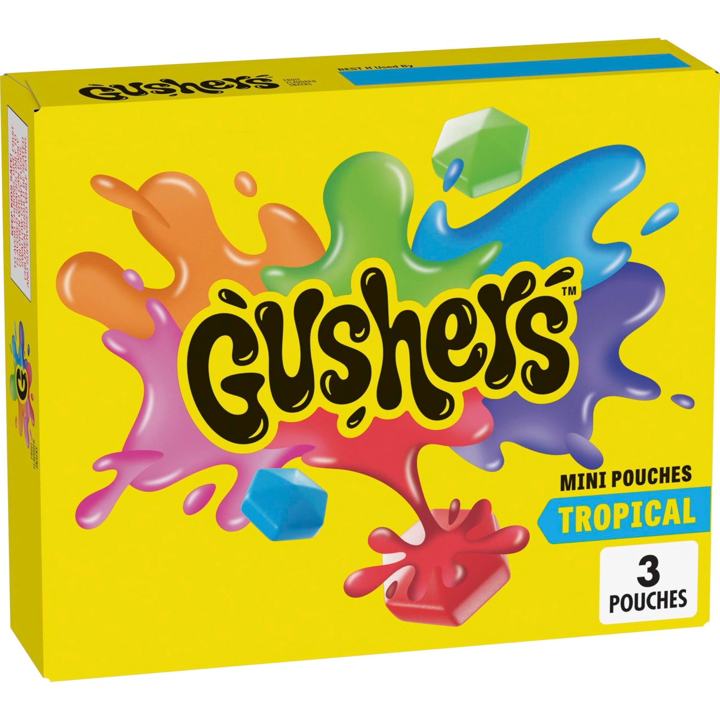 Gushers Tropical Fruit Flavored, 3 Ct, 1.32 oz