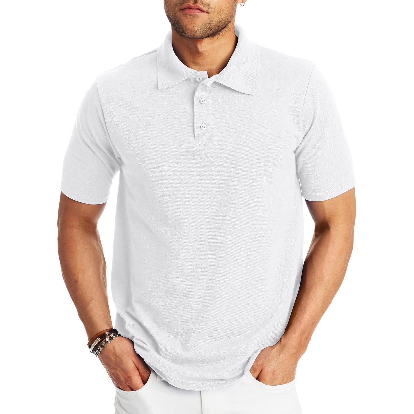 Hanes Men’s Short Sleeve Polo Shirt