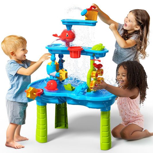 Outdoor Toys Water Play Table, (3-Tiers)