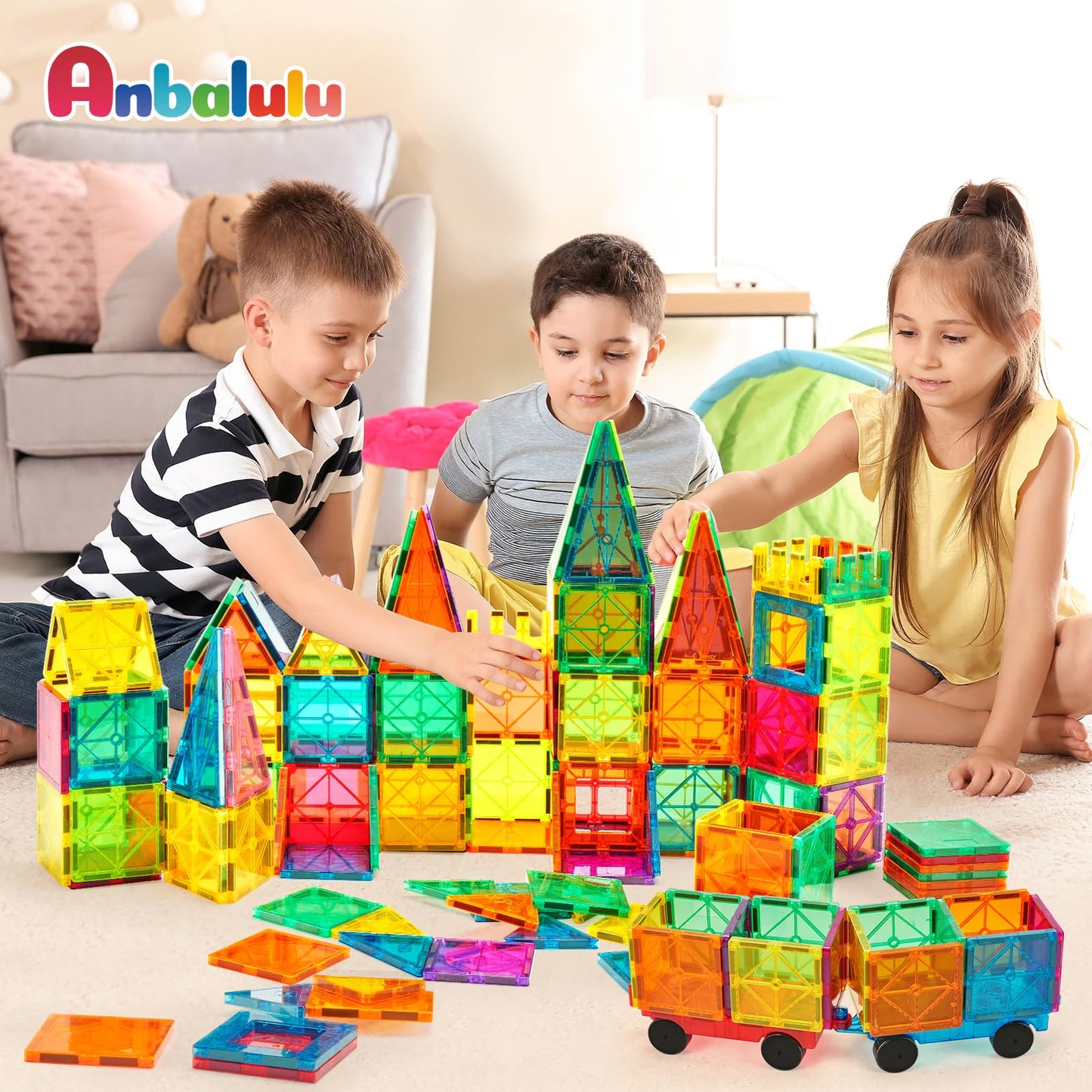 134PCS Large Magnet Building Set