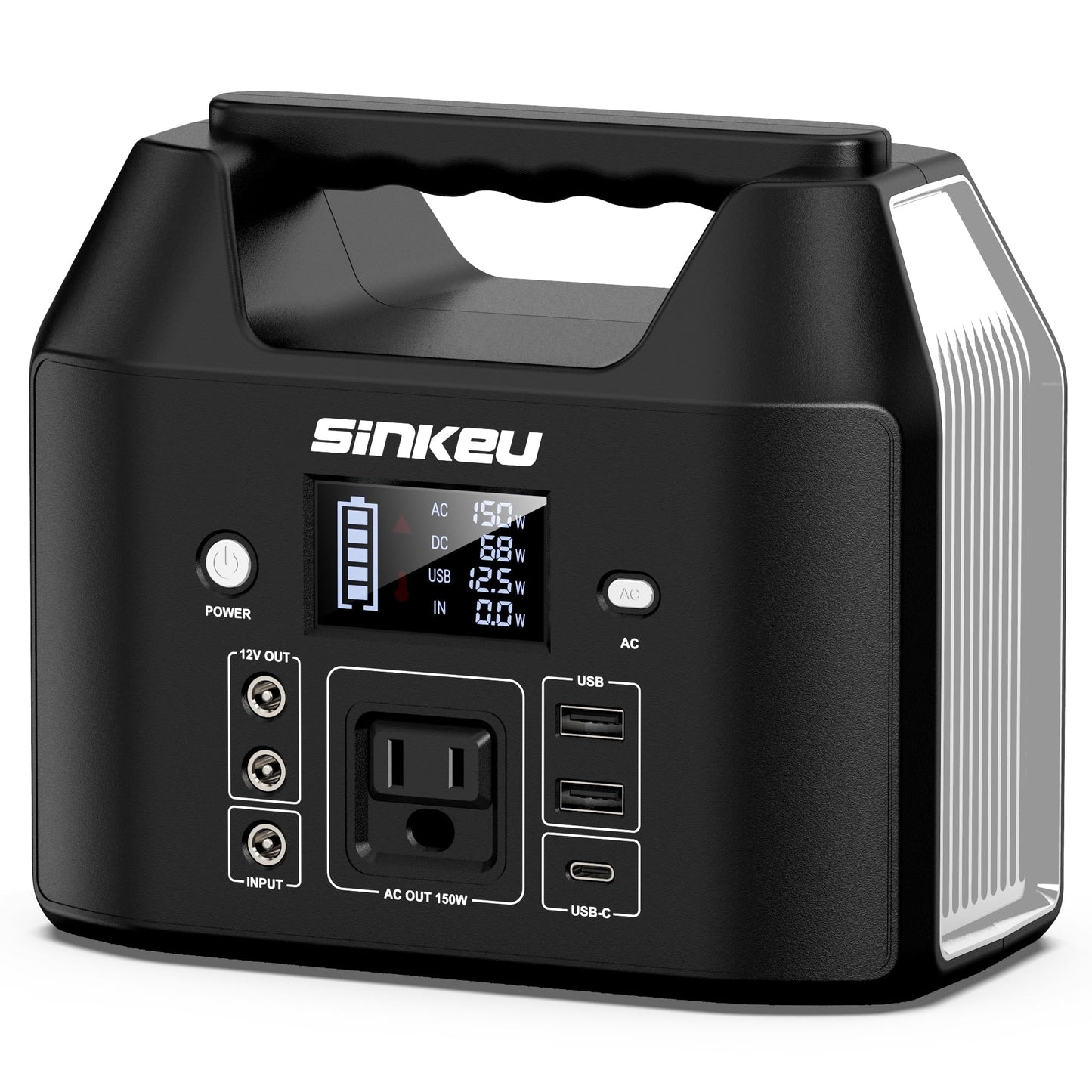 128Wh Portable Power Station, 38,400mAh