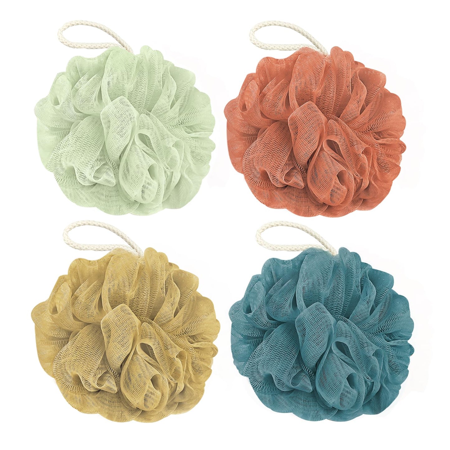 Loofah Exfoliating Body Scrubber 4 Pack