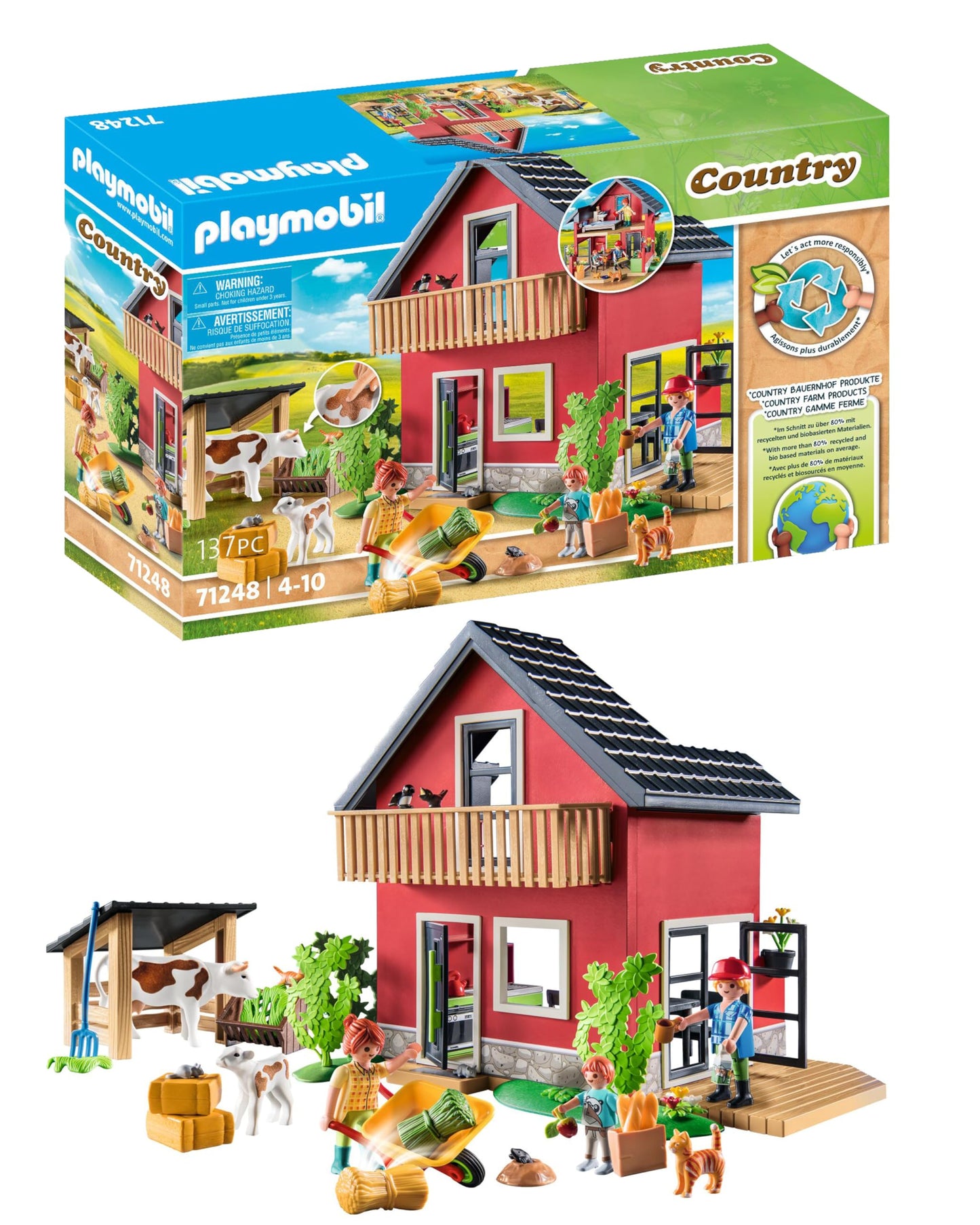 Playmobil Farmhouse with Outdoor Area Set