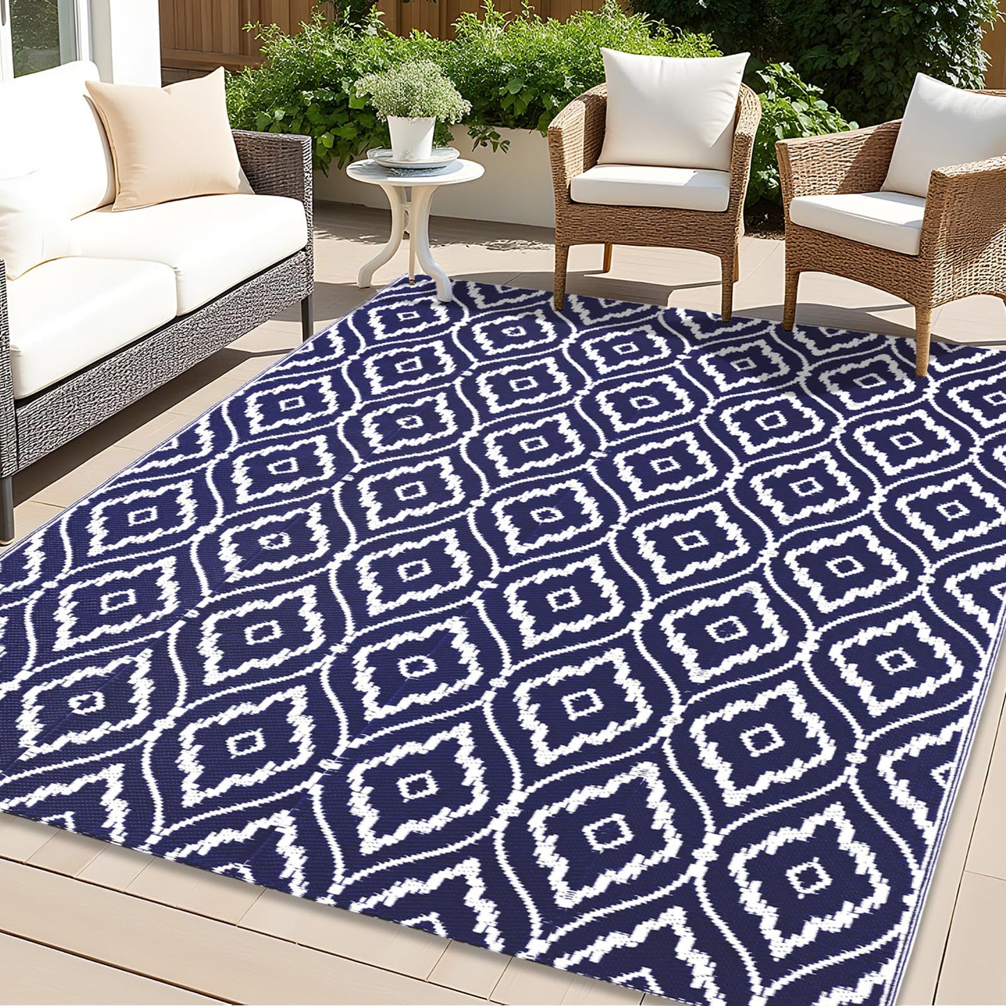 Waterproof Outdoor Rug – 5x8ft