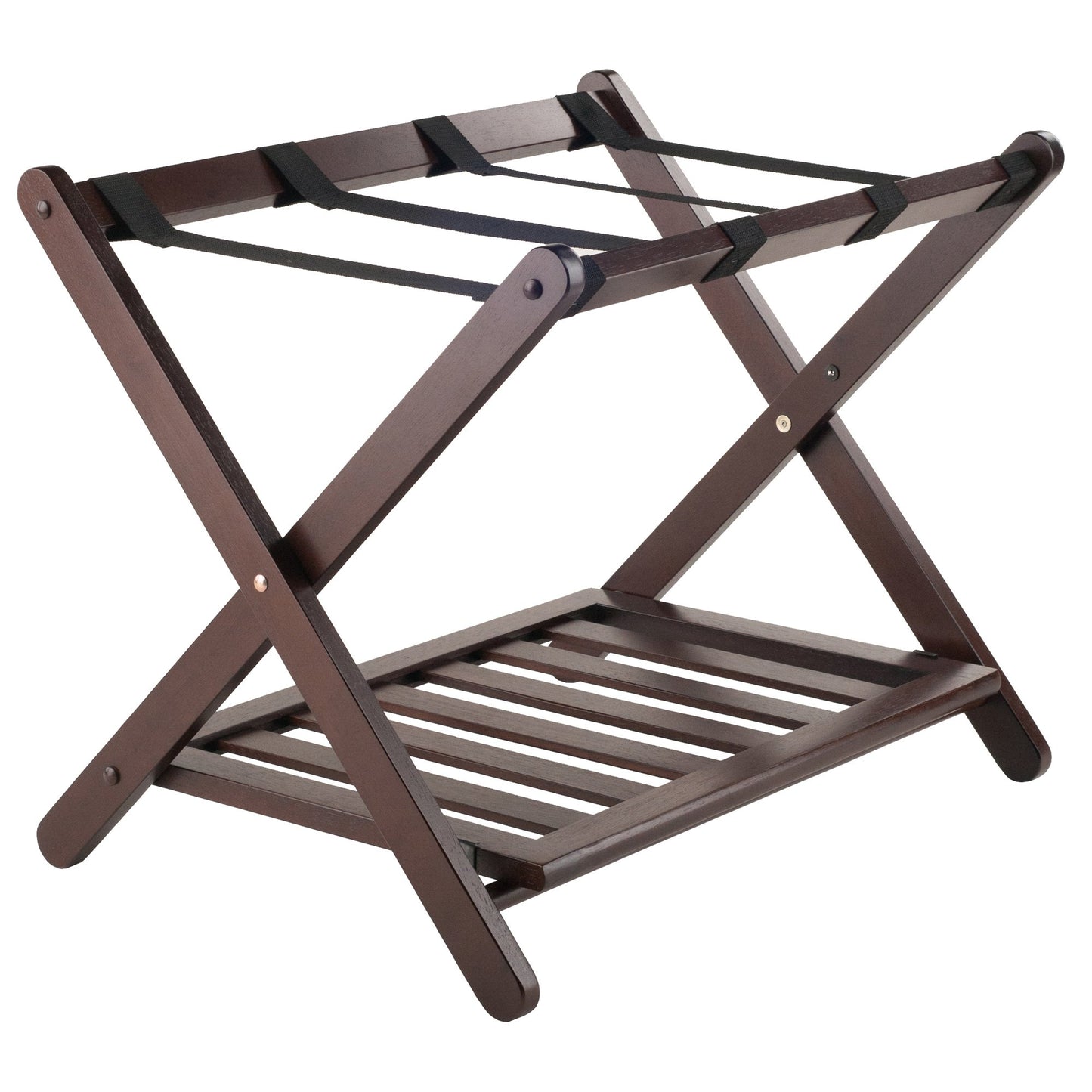 Remy Luggage Rack with Storage Shelf