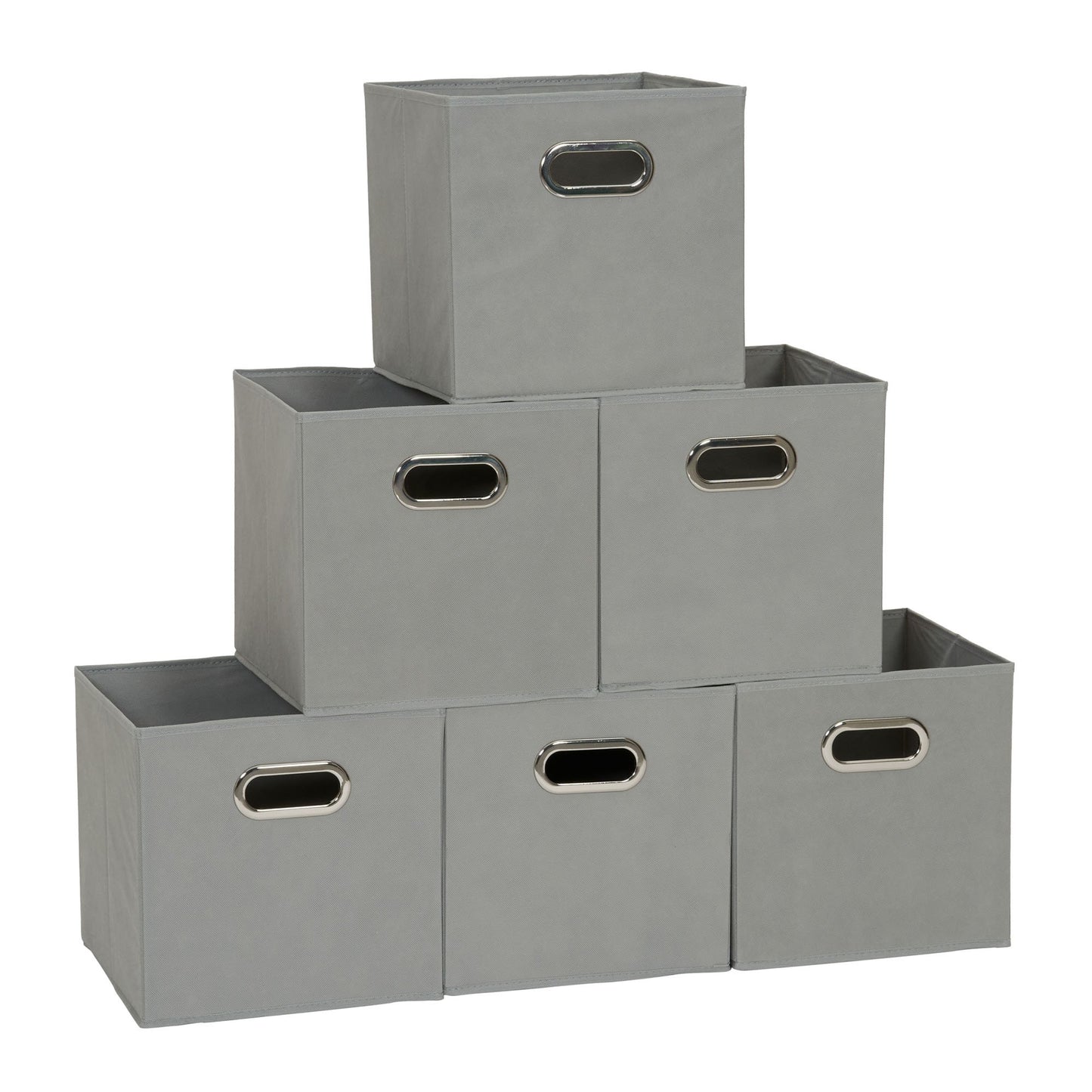 Household Essentials Foldable Fabric Storage Bins - Set of 6