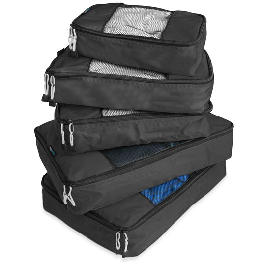 Durable 5 Piece Packing Cube Weekender Plus Set