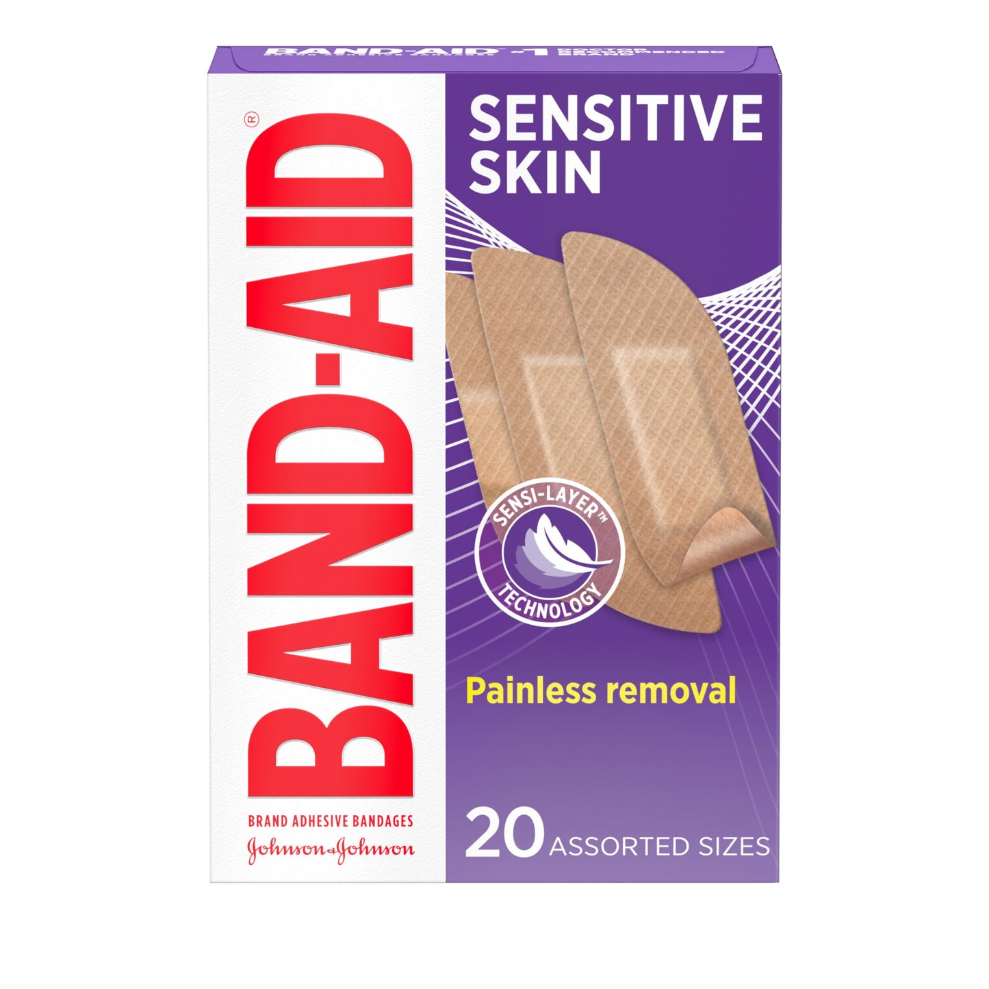 Band-Aid Brand Adhesive Bandages for Sensitive Skin