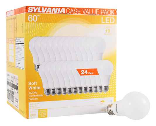 SYLVANIA LED Light Bulb, 800 Lumen - 24 Pack