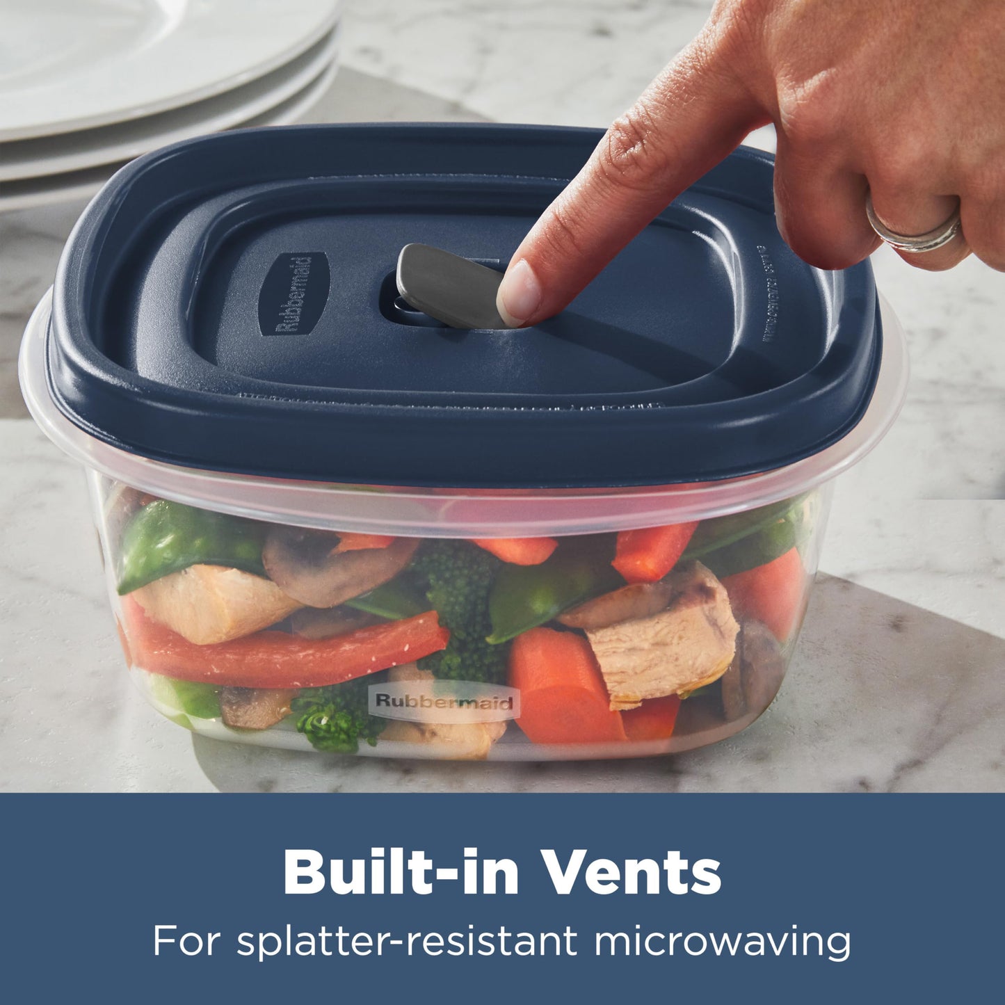 Rubbermaid Food Storage Containers with Vented Lids, 26 Piece Set
