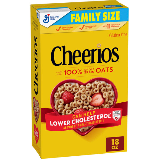Cheerios, Heart Healthy Gluten Free Breakfast Cereal, 18 oz