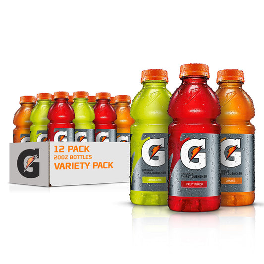 Gatorade Thirst Quencher Sports Drink, Variety Pack, 20oz Bottles, 12 Pack