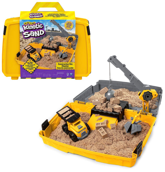 Construction Site Sandbox with 2lbs Play Sand