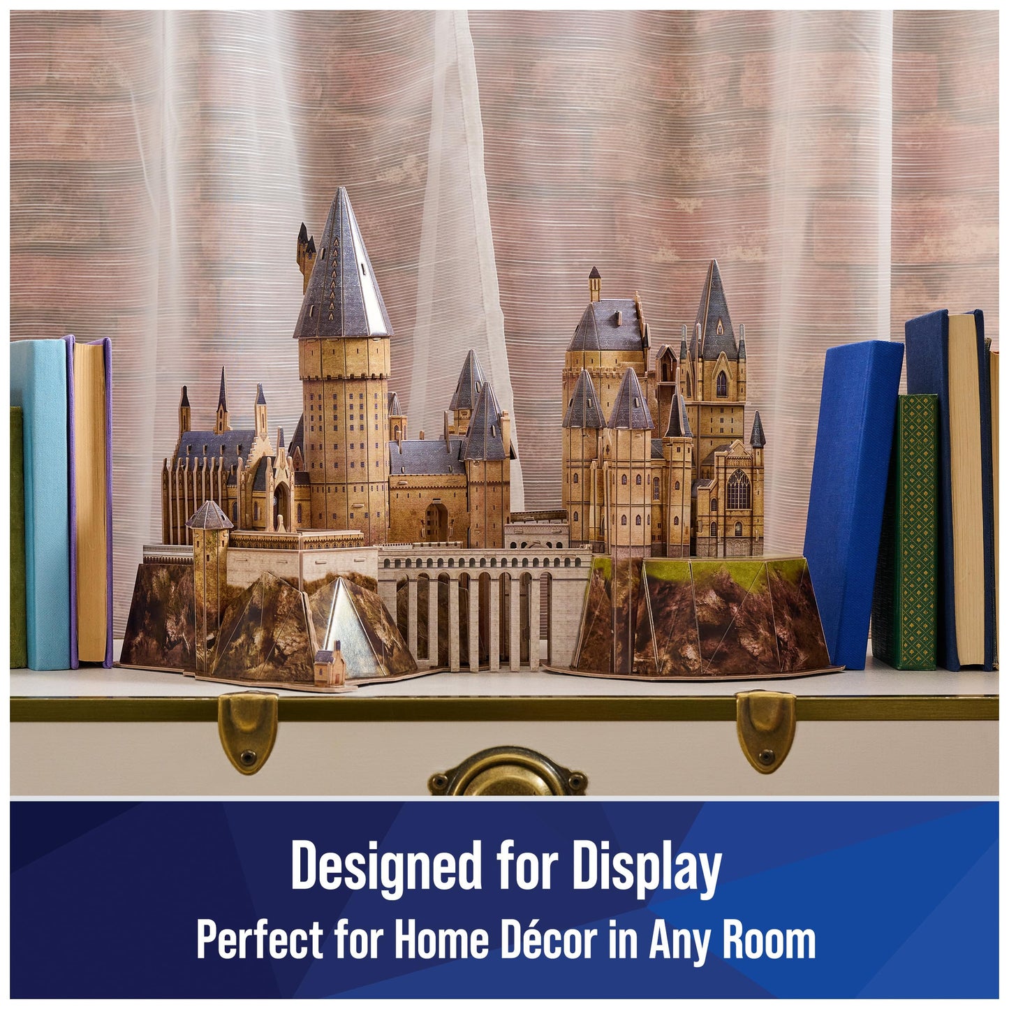 4D Build, Harry Potter Hogwarts Castle 3D Puzzle Model Kit 209 Pcs Harry Potter Gifts Desk Decor Building Toys 3D Puzzles for Adults & Teens 12+