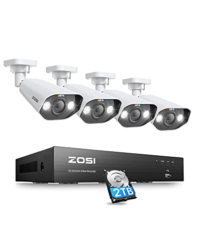 ZOSI 4K Spotlight PoE Security Camera System