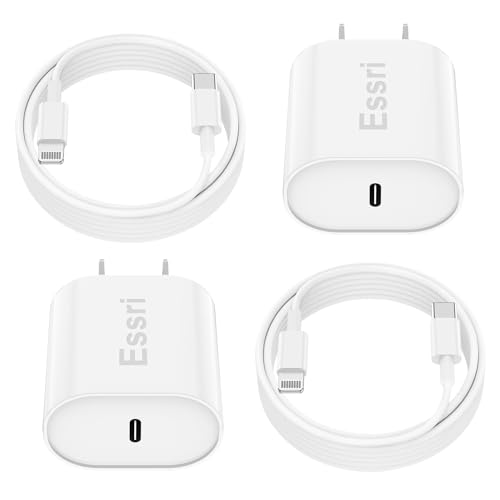 Fast Charger for iPhone Charge Fast Charging【MFi Certified】, Compatible with iPhone 14 13 12 Pro/14 Plus/13 Pro Max/11/XS Max/XR, USB C to Lightning Cable 6FT with 20W USB C Rapid Charger Block-2Pack