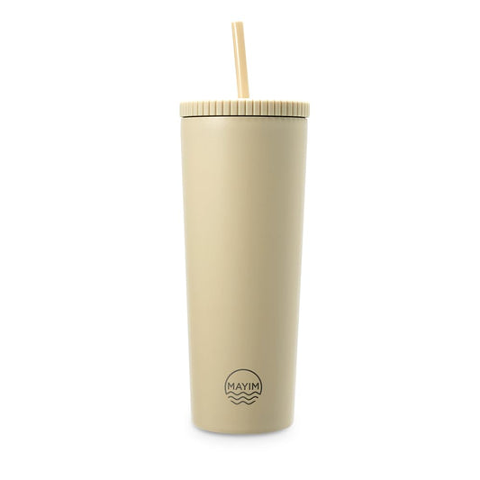 24oz Stainless Steel Insulated Tumbler with Lid & Straw