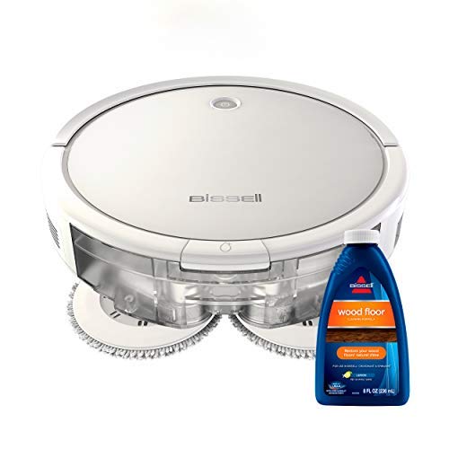 Bissell Spinwave Robot Vacuum And Mop + 32oz Wood Floor Formula