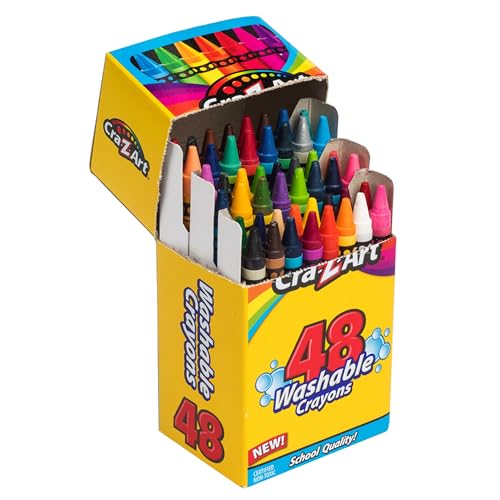 Cra-Z-Art Washable Classic Crayons Pack Of 48 Crayons