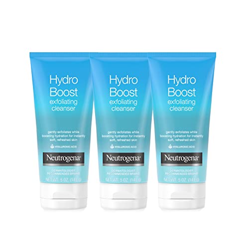 Neutrogena Hydro Boost Gentle Exfoliating Daily Facial Cleanser 3 Count