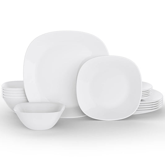 MEKY 18-piece Opal Dishes Set
