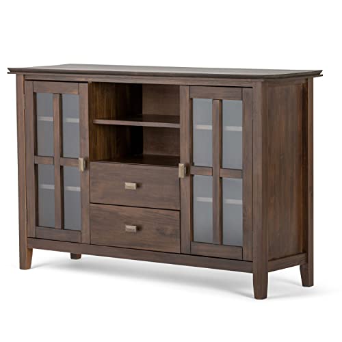 SOLID WOOD 53 Inch Wide Transitional TV Media Stand