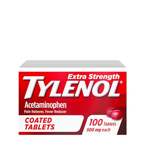 Tylenol Extra Strength Pain Relief Coated Tablets For Adults 500mg 100 ct