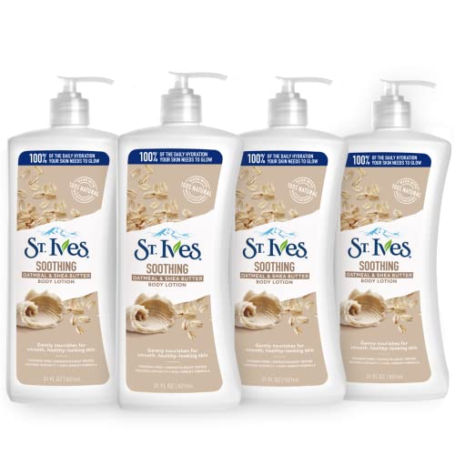 St. Ives Soothing Hand & Body Lotion For Women With Pump 4 Pack