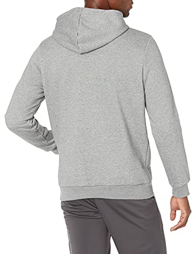 PUMA Men's Essentials Big Logo Fleece Hoodie, Medium Gray Heather, M