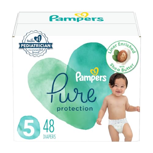 Pampers Pure Protection Diapers Size 5, 48 Count