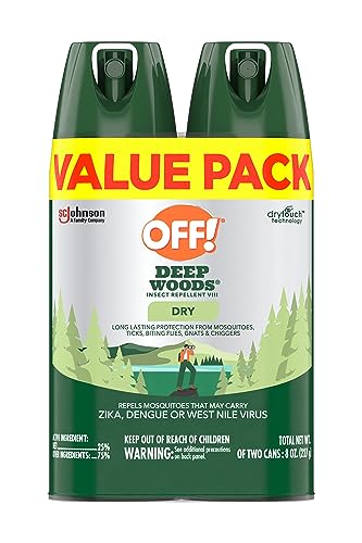 OFF! Deep Woods Insect Repellent Aerosol 4 Oz, 2 Count
