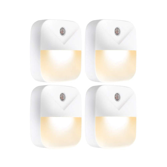 Aultra Night Light LED Night Lights Plug Into Wall - Super Smart Dusk to Dawn Sensor Activated 4 Pack
