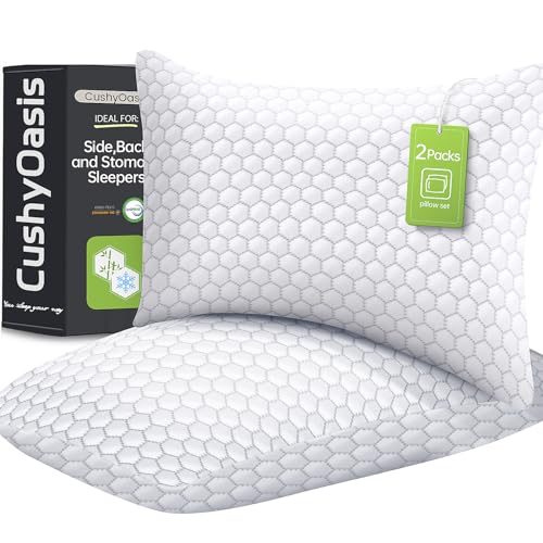 Set of 2 Shredded Memory Foam Pillows