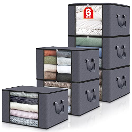 6 Pack Clothes Storage Bags
