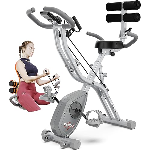 Pooboo Folding Exercise Bike