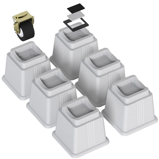 6 Pack 5" Heavy Duty Furniture Risers