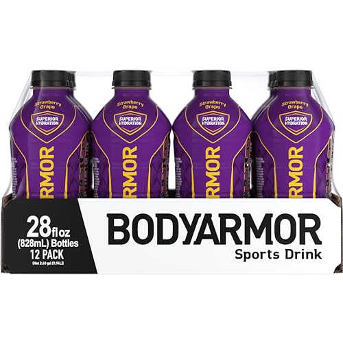 BODYARMOR Sports Drink Sports Beverage, Strawberry Grape 28 Fl Oz (Pack of 12)