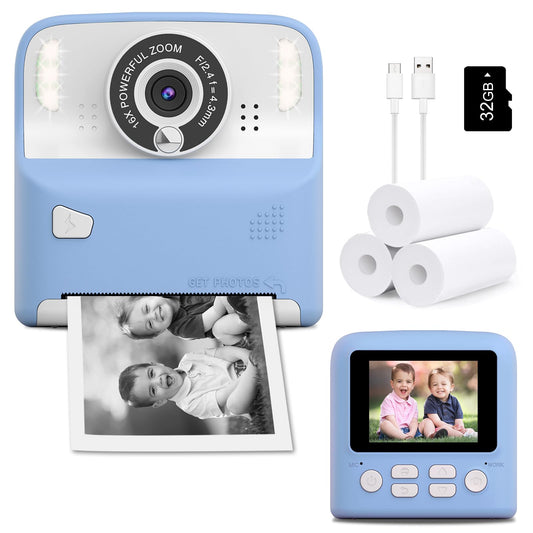 Instant Print Camera with 32GB Card