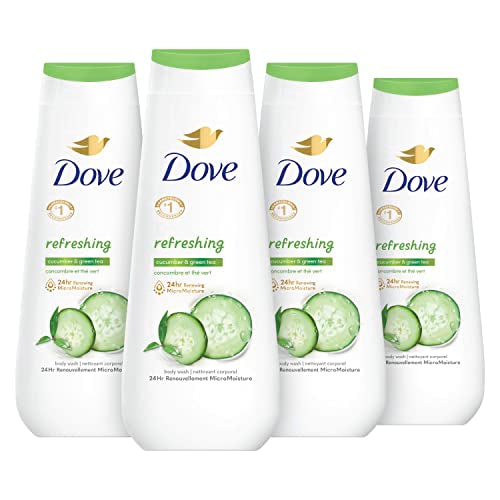 Dove Body Wash Refreshing Cucumber and Green Tea Pack of 4