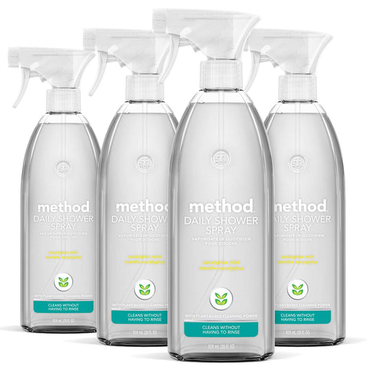 Method Daily Shower Cleaner Spray, Pack of 4