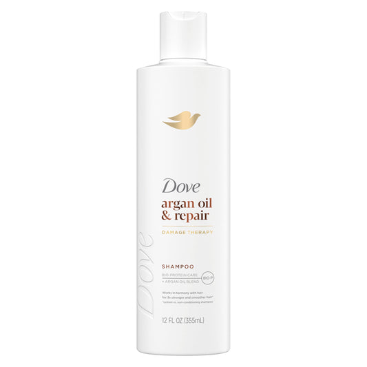 Dove Shampoo Argan Oil & Repair 12 Fl Oz, 2 Pack