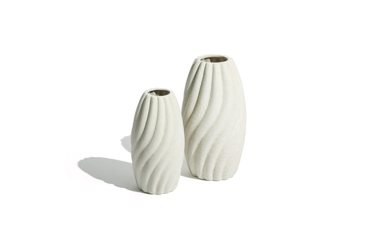 Minimalist White Ceramic Vase