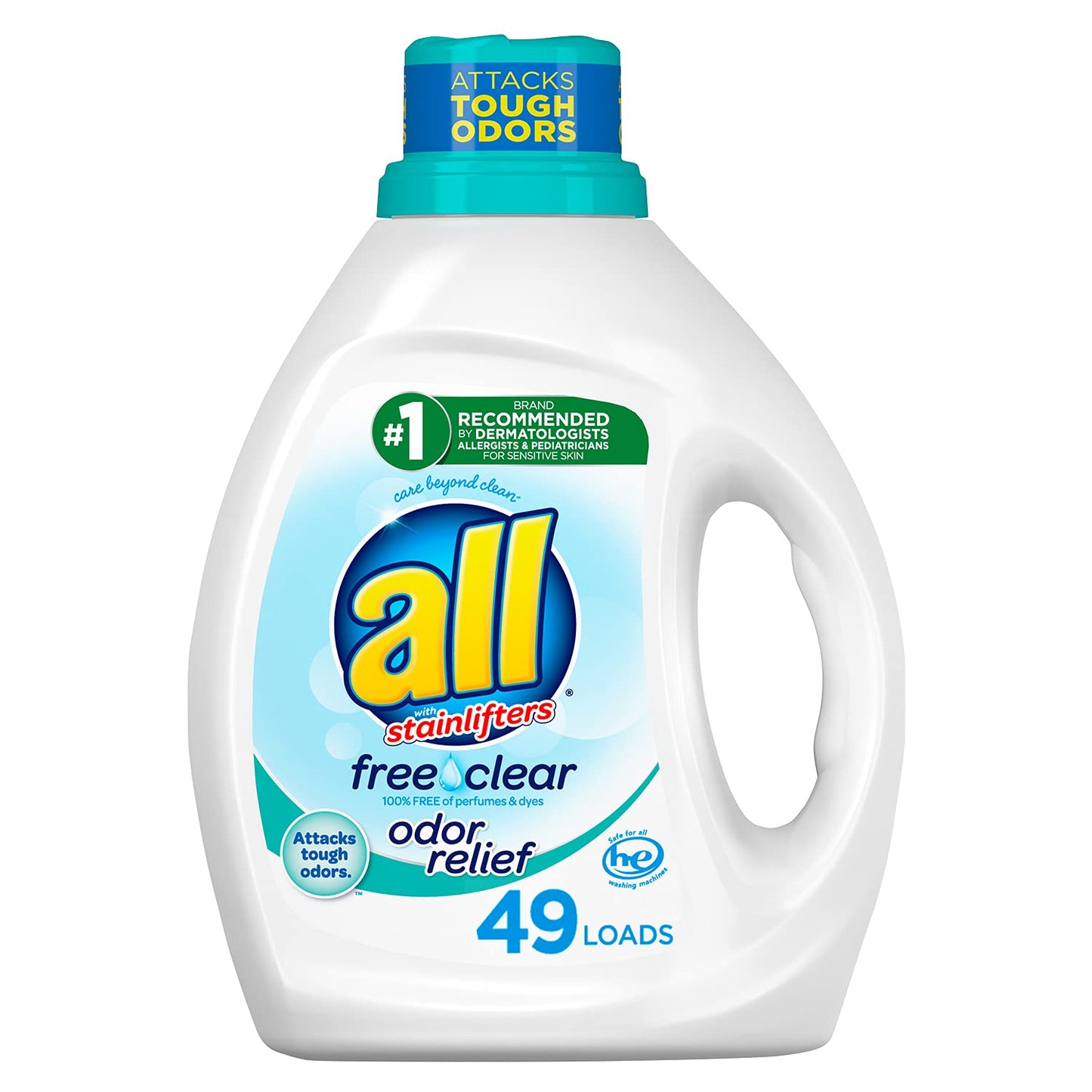 All Free Clear Liquid Laundry Detergent – 49 Loads