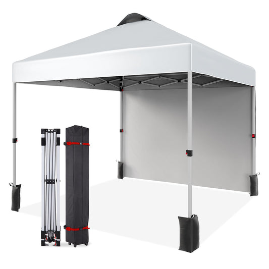 GarveeLife 10x10 Pop Up Canopy with 1 Side Wall