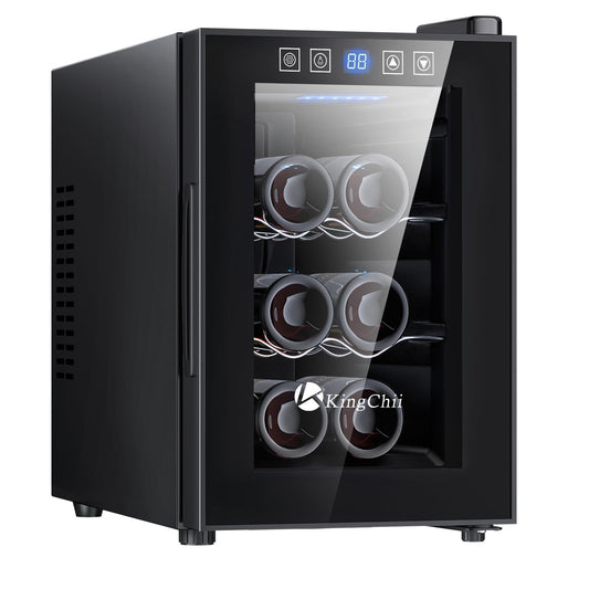 KingChii 6 Bottle Thermoelectric Wine Cooler Refrigerator