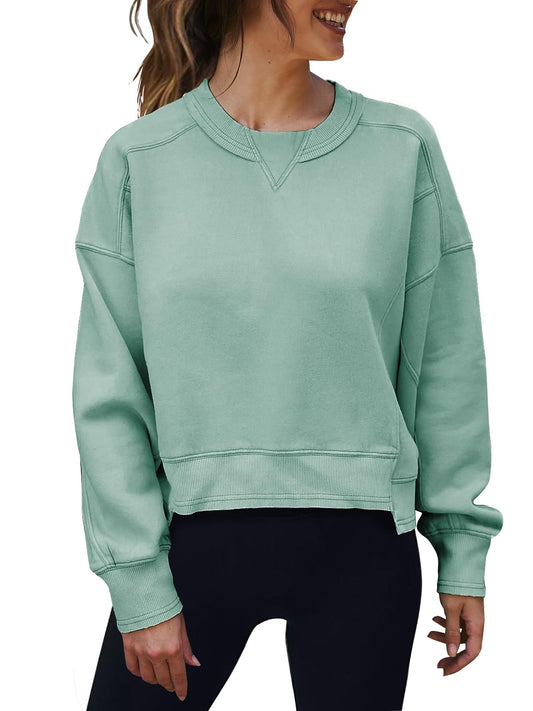 Women's Crew Neck Lightweight Comfy Pullover