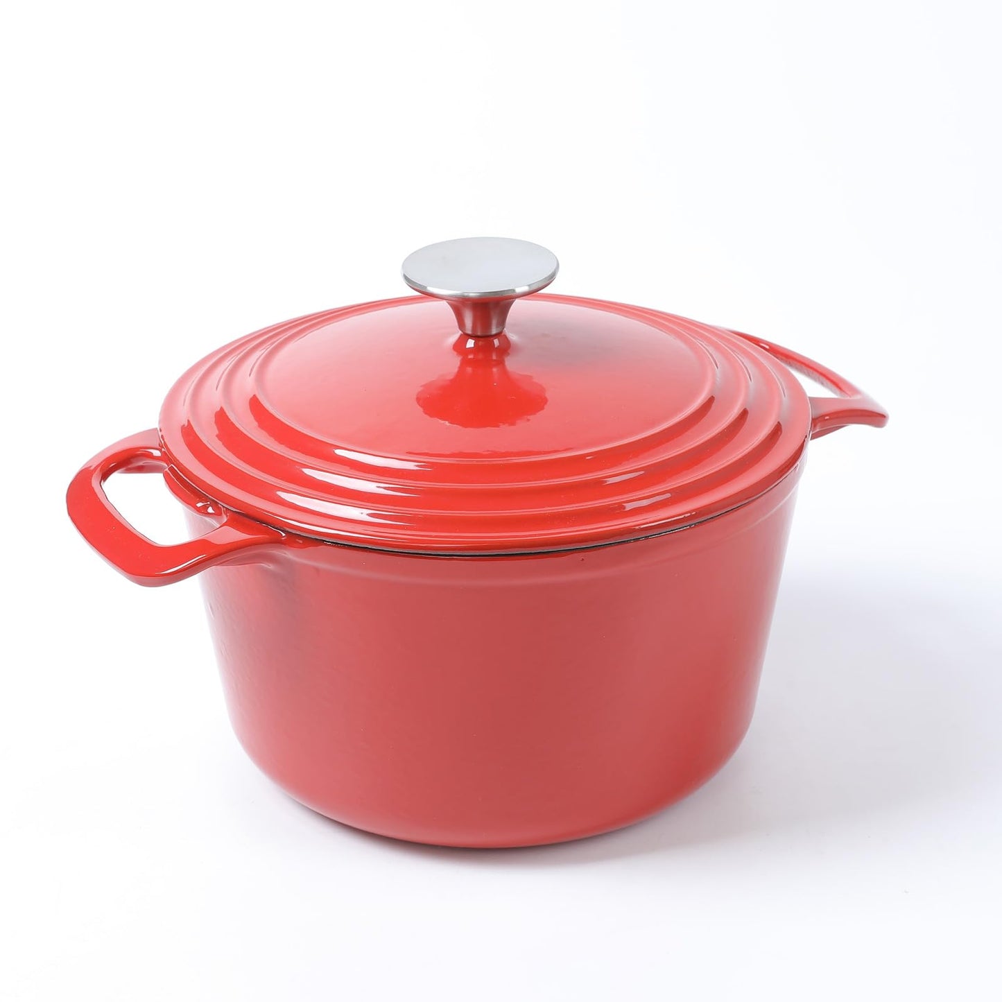 HAWOK Cast Iron Dutch Oven Casserole, 3.5 Quart